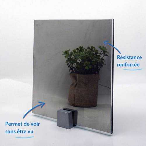 miroir espion feuilleté