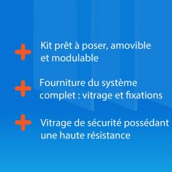 Avantages protection en verre covid