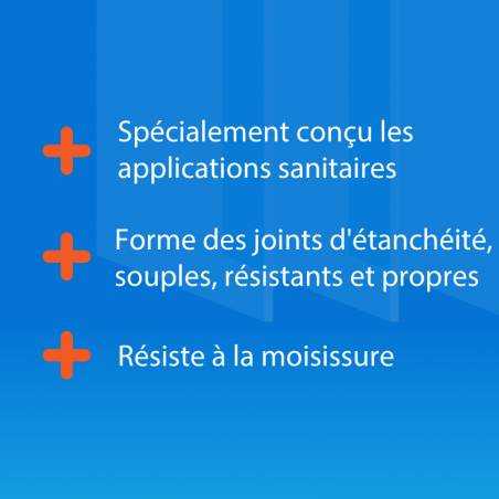 Avantages cartouche silicone sanitaire