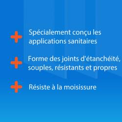 Avantages cartouche silicone sanitaire