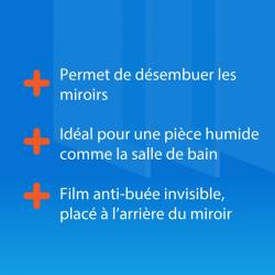 Avantages film anti-buée pour miroir