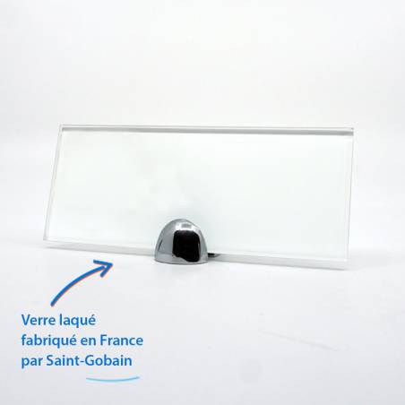 crédence en verre laqué blanc alpin Saint Gobain