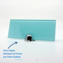 Verre laqué aqua marine