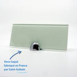 Verre laqué vert d'eau