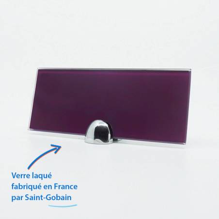 Verre laqué prune