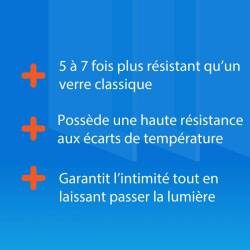 Avantages verre securit dépoli clair