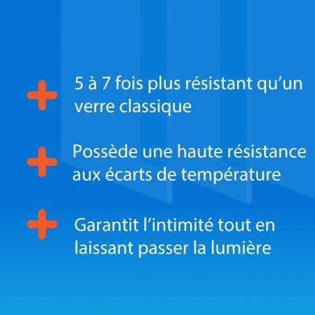 Avantages verre securit dépoli clair