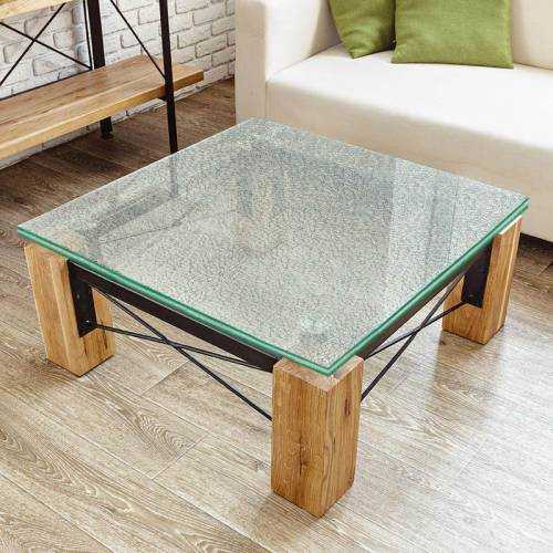 Plateau de Table en Verre Brisé